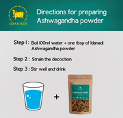 Idanadi® - Ashwagandha Powder | 100% Pure And Clean | Organic Indian Jadibooti | Withania Somnifera